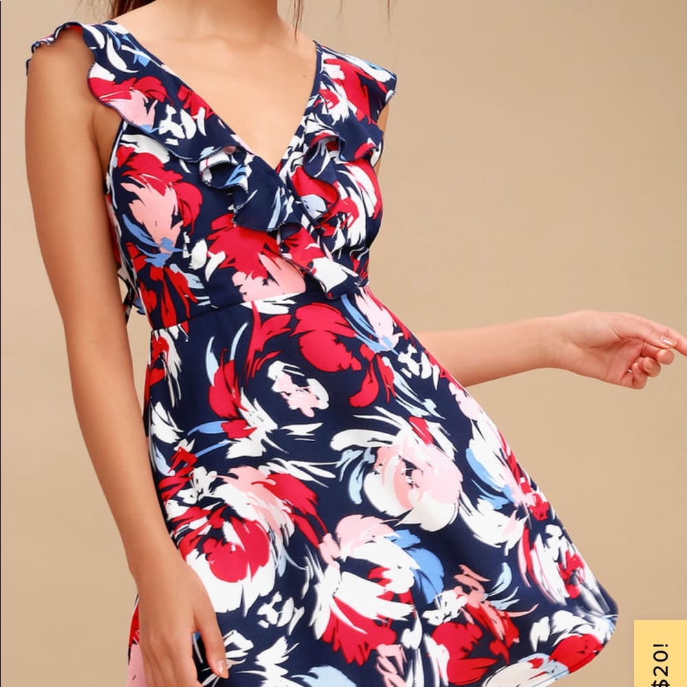 Lulus watch the fireworks skater dress